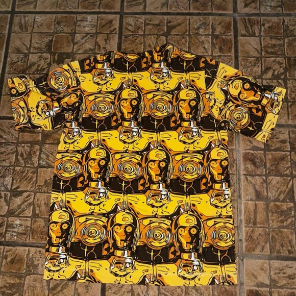 Vintage‎ C-3PO shirt AOP on back presumed small stretchy GUC - Picture 3 of 4